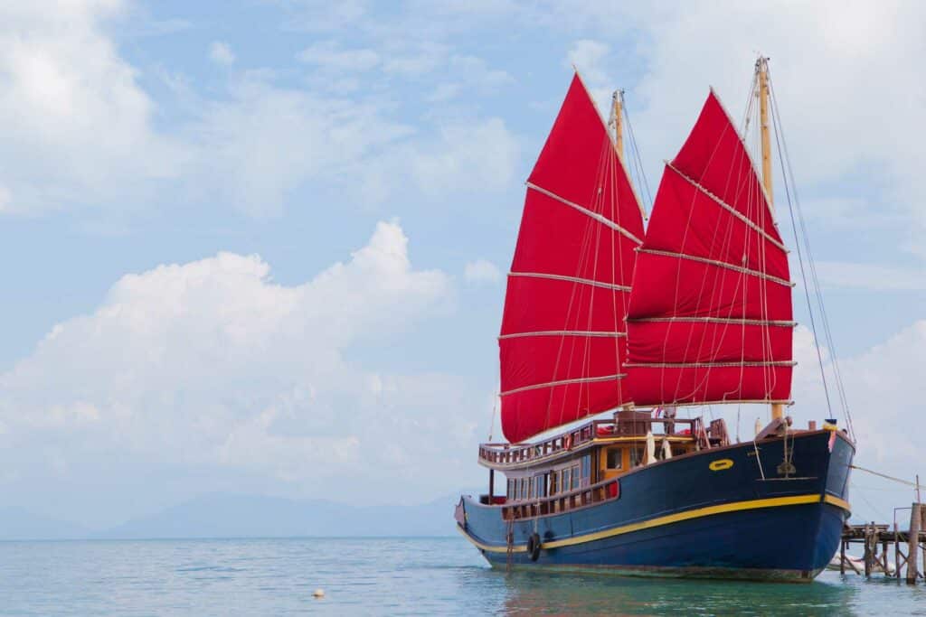 Koh Samui Red Baron Junk Boat