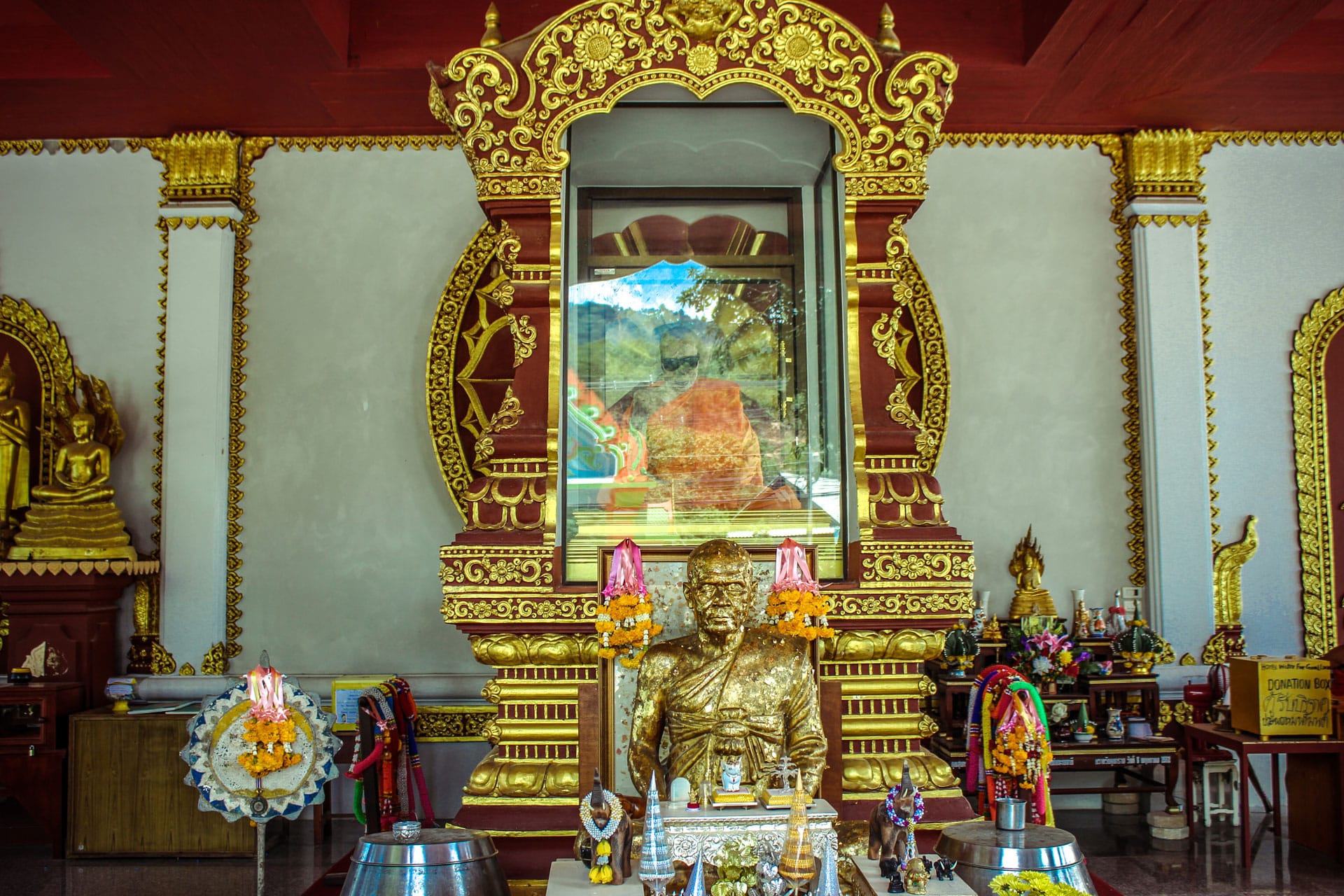 The Mummified Monk at Wat Khunaram on Koh Samui, Thailand